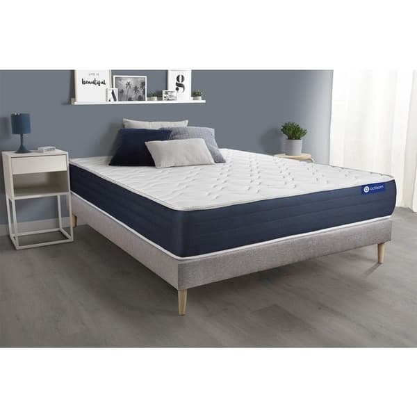 Ensemble sängbotten madrass 180x200 Actiflex sleep - 22 cm - Balanserad - sängbotten kit grå