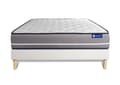 Miniatyrbild 2 av 6: Madrass- och boxspringset 130x190 cm - Actiflex Pur - Vitt boxspringkit