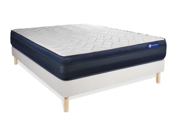 Ensemble Madrass Sängbotten 135x190 cm - Actiflex Tech - Sängbotten Kit Vit