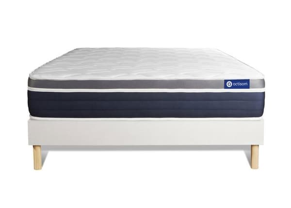 Sängset Matras Sängbotten 180x190 cm - Actilatex Komfort - Sängbotten Kit Vit