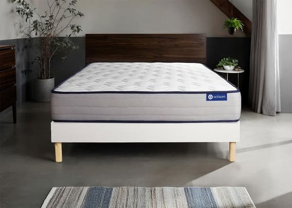 Ensemble Matelas Sommier 160x220 cm - Actimemo Form - Sommier Kit Vit