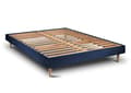 Miniatyrbild 1 av 5: Sommier Kit VeloursBlå 150x190 H29cm Tung sömn - Sommier i massivt trä med 15 cm konformade träben