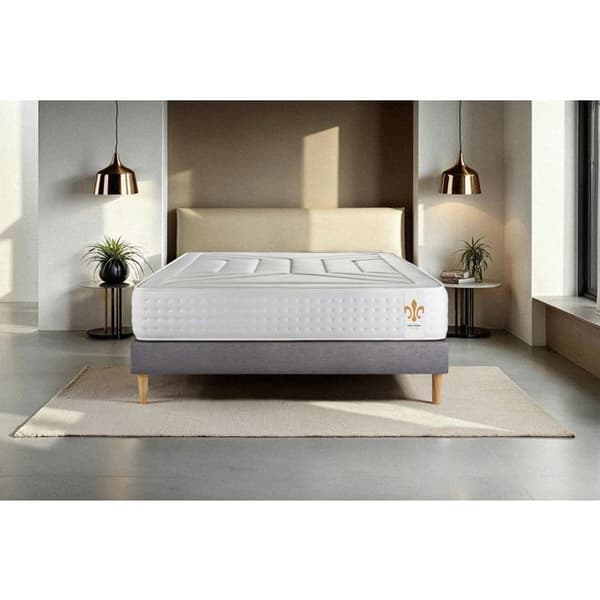 Ensemble Vingt-Quatre 140 x 200 cm sängram Kit Grå - Vingt-Quatre - Tålig - Fast - 2 platser