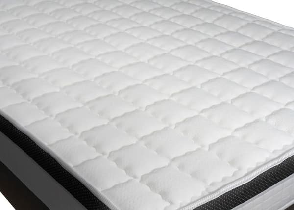 Ensemble madrass + sänggavel - PRESTIGE LITERIE - Superior 120x200cm - HR-skum - Tyg polyester