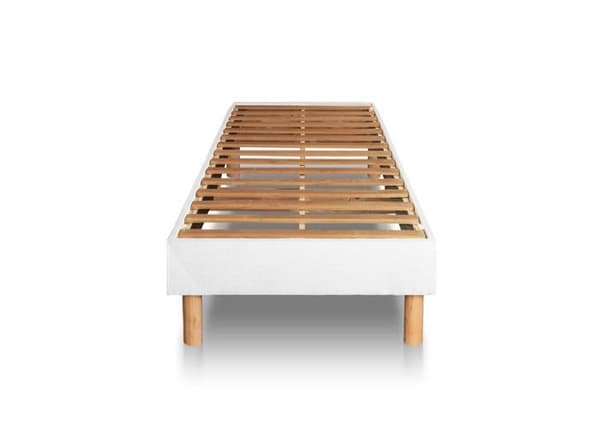 Ensemble madrass + sänggavel - PRESTIGE LITERIE - Superior 120x200cm - HR-skum - Tyg polyester