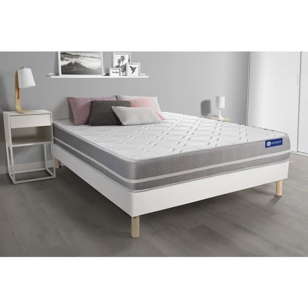 Actimemo touch 90x200 madrassbotten i memoryskum - 20 cm - Balanserad - Vit setbotten
