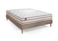 Miniatyrbild 3 av 5: Ensemble LE DOUX 160x200cm Minnesskum 3 komfortzoner - Tjocklek 24cm + sängram kit Beige