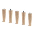 Miniatyrbild 4 av 5: Sommier Kit Bouclette Beige 200x200 H29cm Sommeil de plomb - Sommier i massivt trä med konformade träben 15 cm