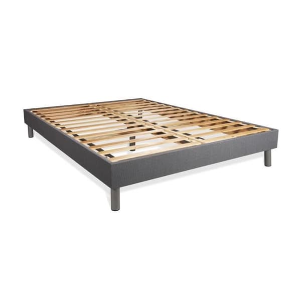 160x200 BodyMax madrassbotten med memoryskum och mikropocketfjädrar - 26 cm - Balanserad - Grå madrassbotten + 2 kuddar