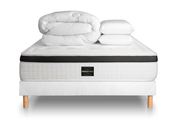 Pack Privilège 140 x 190 cm sänggavel Kit Vit