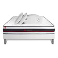 Miniatyrbild 1 av 6: Pack Madrass FORM + Sängram Kit Vit + Memory Foam Kuddar + Percale Duntäcke 160x200 cm Vit