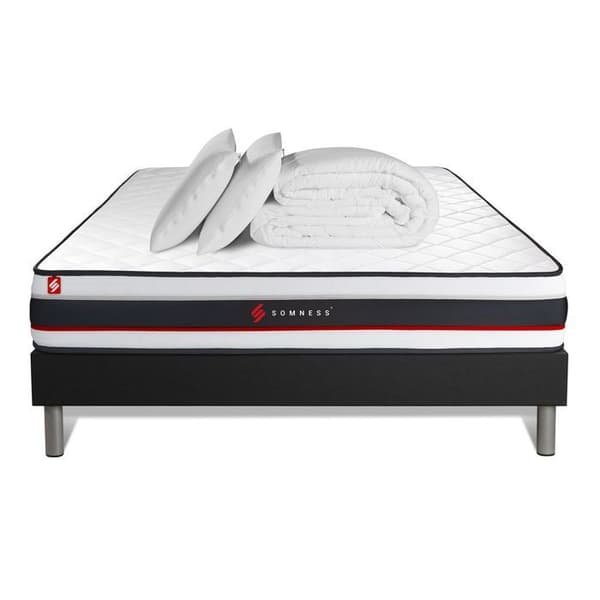 Sovpaket - SOMNESS - FORM - 200 x 200 cm - Fast - Svart