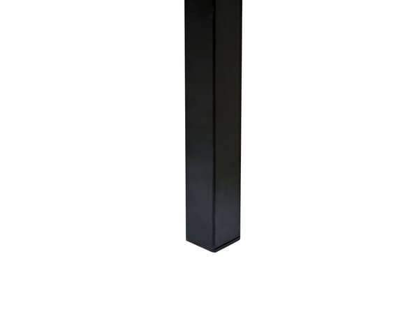 Dobbeltseng 160 x 200 cm Svart Jern Lamellramme PE Rotting Wiener Flettet Hodegjerde Moderne