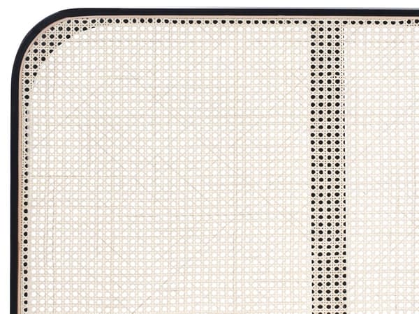 Seng Svart Furu 180 x 200 cm med Sengegavl Wienerflette Spaltegulv Minimalistisk Design Rustikk Stil