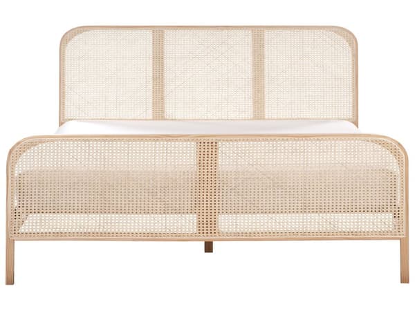 Seng Lyst Træ 180 x 200 cm Moderne Dobbeltseng med Sengegavl To Mands Høj Sengeramme Minimalistisk Design Træseng