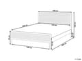 Miniatyrbillede 3 af 9: Seng Sort Træ 140 x 200 cm Moderne Trekvart Seng med Sengegavl Halvandenmandsseng Høj Sengeramme Minimalistisk Design Træseng
