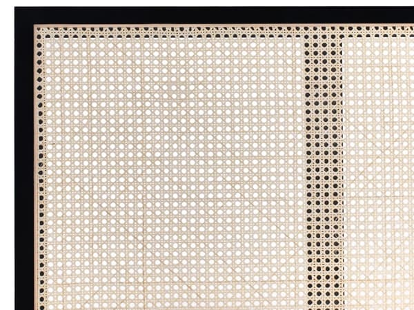 Seng Sort Træ 140 x 200 cm Moderne Trekvart Seng med Sengegavl Halvandenmandsseng Høj Sengeramme Minimalistisk Design Træseng