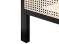Miniatyrbillede 7 af 9: Seng Sort Træ 140 x 200 cm Moderne Trekvart Seng med Sengegavl Halvandenmandsseng Høj Sengeramme Minimalistisk Design Træseng