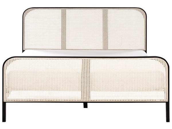 Seng Sort Træ 160 x 200 cm Moderne Dobbeltseng med Sengegavl To Mands Høj Sengeramme Minimalistisk Design Træseng