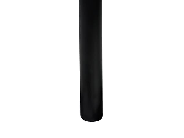Seng Sort Metal 140 x 200 cm Moderne Trekvart Seng med Sengegavl Halvandenmandsseng Høj Sengeramme Minimalistisk Design Metalseng