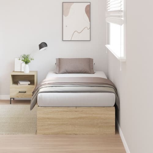 Förvaringssängram Sonoma Ek 90x200 cm