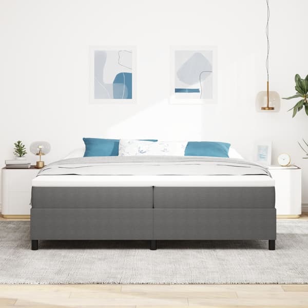 Sängbotten Ljusgrå 200x200 cm I Cordtyg