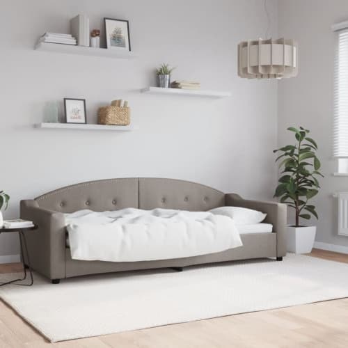 Dagbädd taupe 80x200 cm tyg