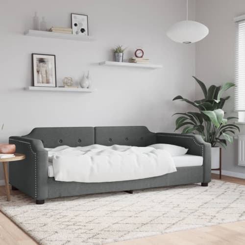 Dagbädd mörkgrå 80x200 cm tyg