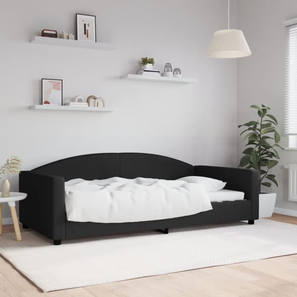 Dagbädd svart 100x200 cm tyg