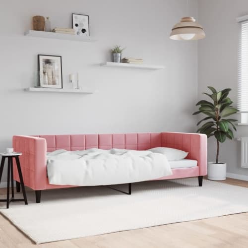 Dagbädd rosa 80x200 cm sammet