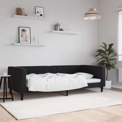 Dagbädd svart 90x190 cm sammet