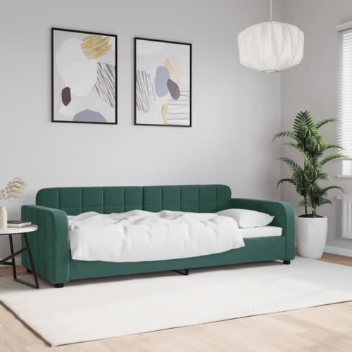 Dagbädd mörkgrön 80x200 cm sammet