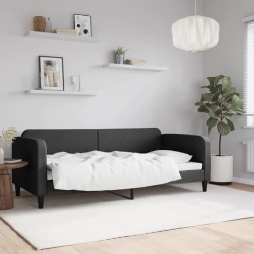 Dagbädd svart 90x200 cm tyg