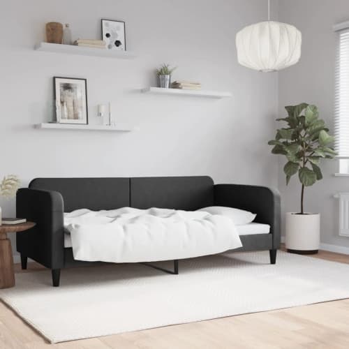 Dagbädd svart 90x190 cm tyg
