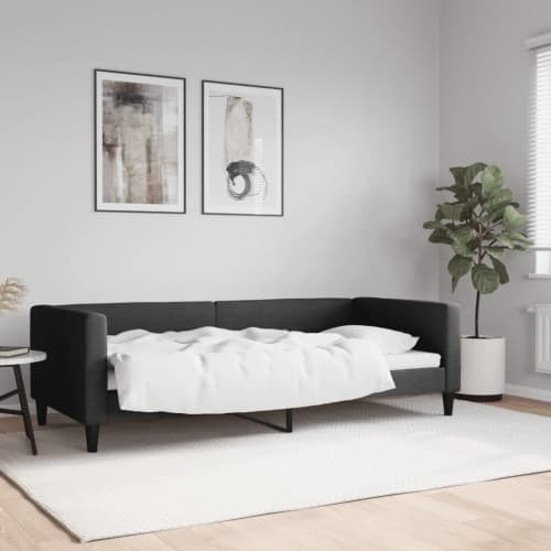 Dagbädd svart 90x200 cm tyg