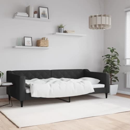 Dagbädd svart 90x200 cm tyg
