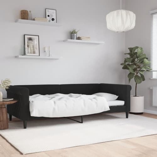 Dagbädd svart 90x200 cm sammet
