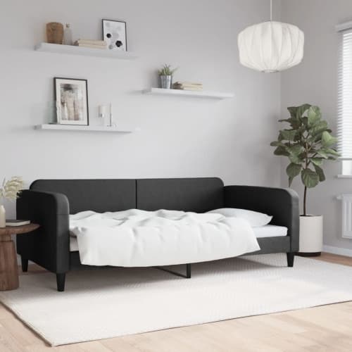 Dagbädd svart 100x200 cm tyg