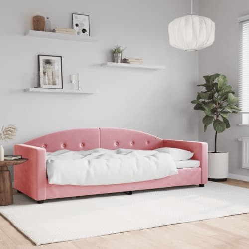 Dagbädd rosa 80x200 cm sammet