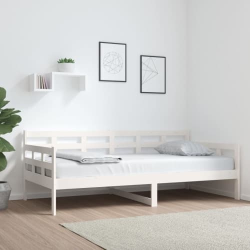 Dagbädd vit massiv furu 90x190 cm