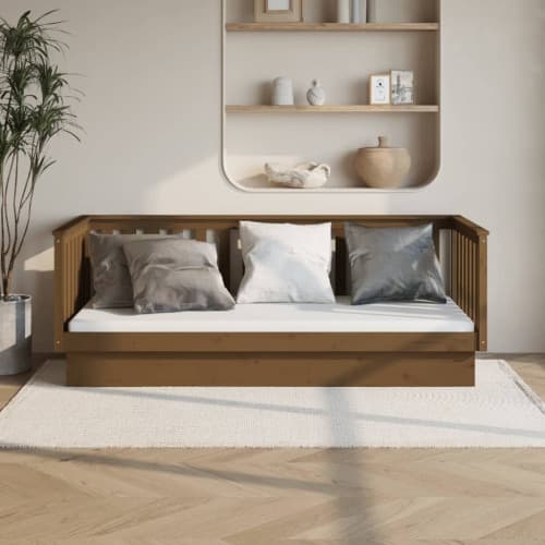Dagbädd honungsbrun 80x200 cm massiv furu