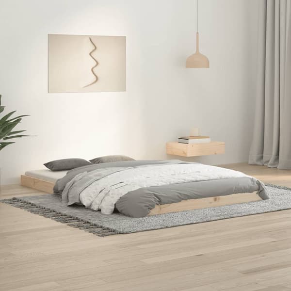 Sängram 120x190 cm massiv furu