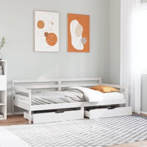Dagbädd med lådor 90x200 cm massiv furu