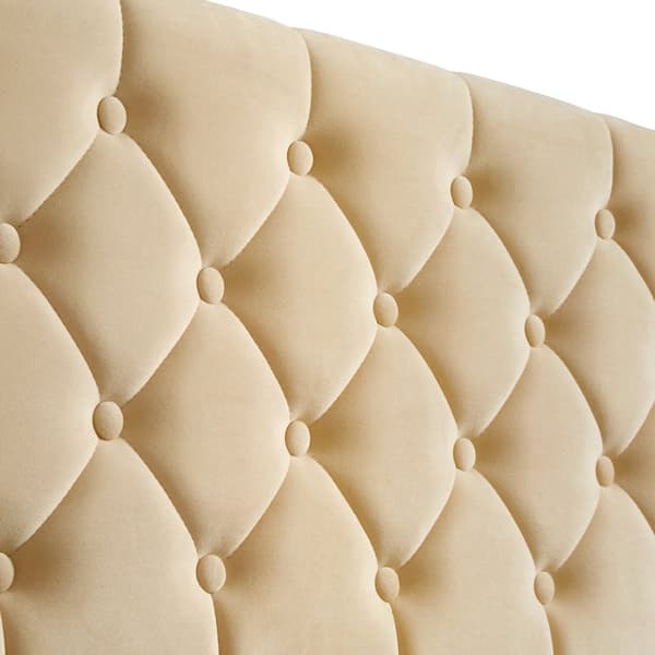 Sengeramme med LED-strips og opbevaring - beige,120 x 200 cm