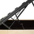 Miniatyrbillede 8 af 11: Sengeramme med LED-strips og opbevaring - beige,180 x 200 cm
