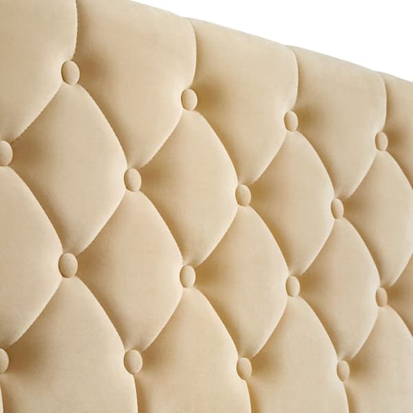 Sengeramme med LED-strips og opbevaring - beige,180 x 200 cm