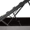 Miniatyrbillede 8 af 11: Sengeramme med LED-strips og opbevaring - mørkegrå,120 x 200 cm