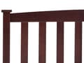 Miniatyrbilde 6 av 8: Sengeramme Mørkebrun Furu 160 x 200 cm Lamellbunn Sengegavl Klassisk design Dobbeltseng Soverom