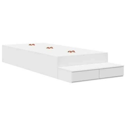 Förvaringssängram Vit 80x200 cm