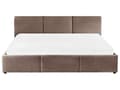Miniatyrbilde 7 av 11: Ottomansk Seng Taupe Boucle Polstring 180 x 200 cm Tufted Sengegavl Oppbevaringsfunksjon